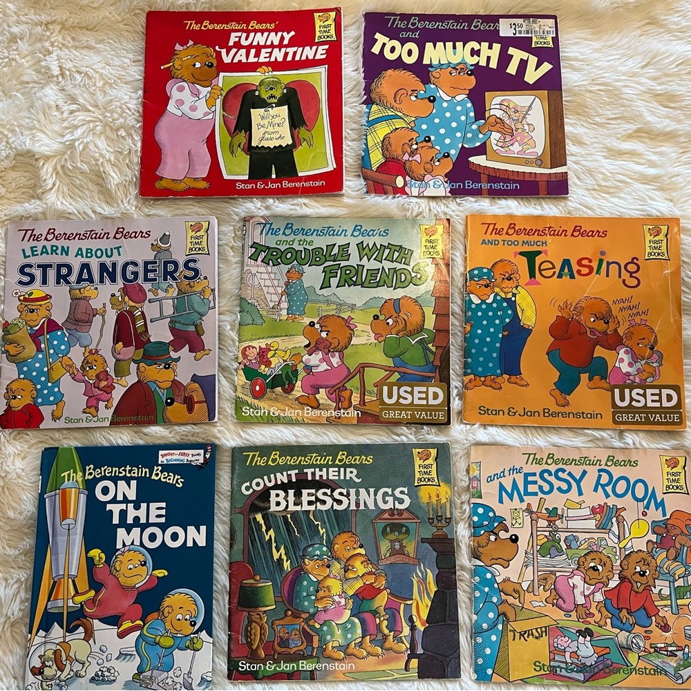 Berenstain Bear Book Lot, Set of 8